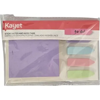 Samolepící bloček KAYET Samolepicí bločky a indexové záložky - malá sada 029