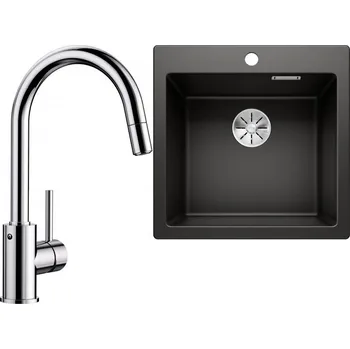 Granitový dřez Set RS Blanco Pleon 5 + Blanco Mida-S (bílá + chrom)