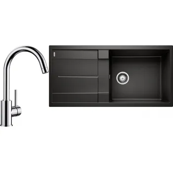 Granitový dřez Set RS Blanco Metra XL 6 S + Blanco Mida (bílá + chrom)