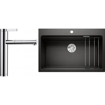 Kuchyňský dřez Set RS Blanco Etagon 8+ Blanco Linee-S (bílá + chrom)