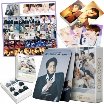 Obraz 55 SZT NOWY IDOL ALBUM PLAKATÓW ZDJĘĆ KART LOMO ATEEZ-GOLDEN HOUR PART1