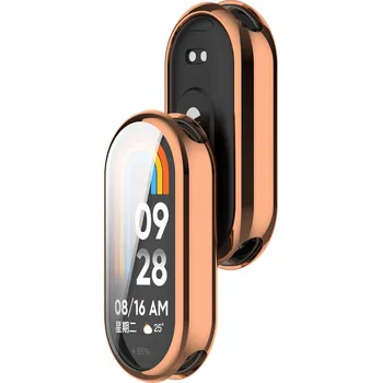 Pouzdro na mobilní telefon KOMPLETNÍ OCHRANNÉ POUZDRO 2v1 360° PRO XIAOMI MI BAND 8 | ZLATÁ BARVA