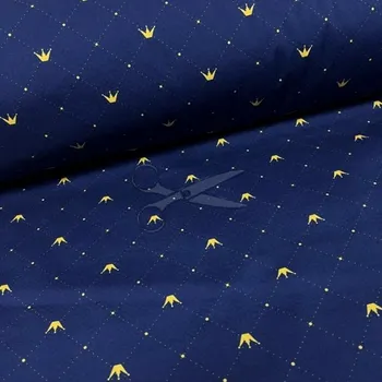 Softshell zimní s beránkem korunky na modré 50 cm