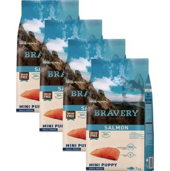 Krmivo pro psa Bravery Dog Mini Puppy Salmon - 4x2kg
