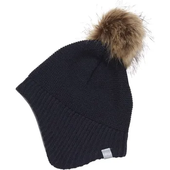 Kojenecká čepice DĚTSKÁ PLETENÁ ČEPICE COLOR KIDS S PODŠÍVKOU, TOTAL ECLIPSE Velikost: O/50