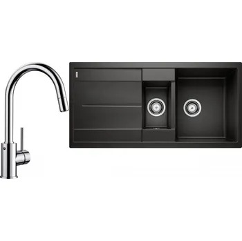 Granitový dřez Set RS Blanco Metra 6 S + Blanco Mida-S (bílá + chrom)