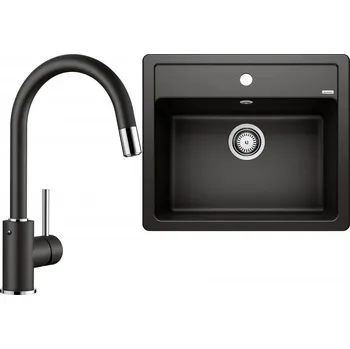 Granitový dřez Set RS Blanco Legra 6+ Blanco Mida-S (bílá + bílá)