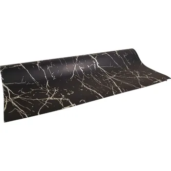 Stuha Floristická fólie 50cm x 9,1m mramorový design 20 černá