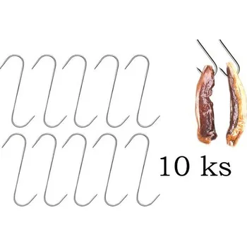 Udírna Hák na maso do udírny 15cm 10 ks