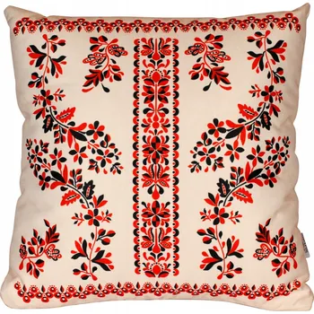 Polštář Polštář folklorní krakovský Zalipie béžový