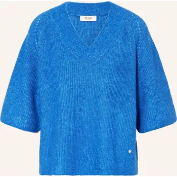 Dámský svetr Mos Mosh Dámské Úpletové Tričko Mmtaci S Alpakou, modrá, 36