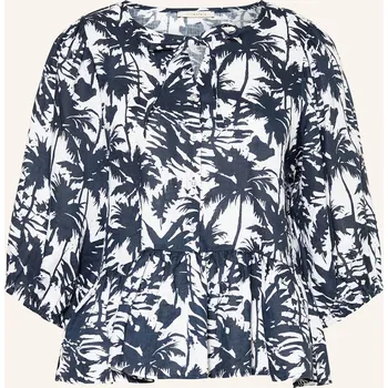 Lilienfels Dámská Lněná Halenka S 3/4 Rukávem A Volány, tmavě...