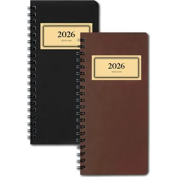 Kalendář Diář měsíční na výšku retro