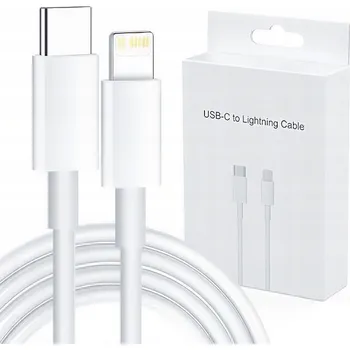 Datový kabel Kabel Trees USB typ C - Apple Lightning 1 m bílý