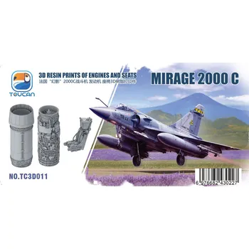 Plastikový model Toucan Model 1/32 Mirage 2000 C 3D RESIN PRINTS OF ENGINES AND SEATS