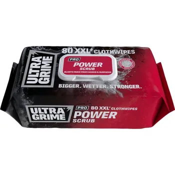 Vlhčený ubrousek Profi čisticí ubrousky ULTRAGRIME POWER SCRUB 80ks XXL UBROUSKY5920