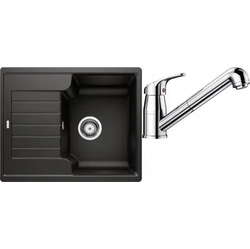 Kuchyňský dřez Set RS Blanco Zia 40 S + Blanco Daras-S (bílá + chrom)