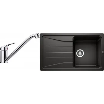 Granitový dřez Set RS Blanco Sona 5 S + Blanco Daras (bílá + chrom)