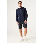 Garcia pánská lněná košile dlouhý rukáv tmavě modrá Velikost: 2XL