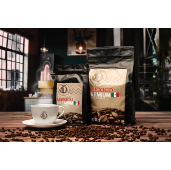 Káva Zrnková káva Mexico 100% Arabica akce Hmotnost: 1000g
