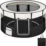 TecTake GmbH 402438 ohrádka pro štěňata carola vč. tašky - černá