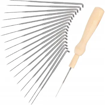Nástroj na niť a příze Jehly na plstění 3 velikosti sada jehel 32 ks
