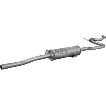 Výfukový systém Stredni tlumic vyfuku ASMET 20.041