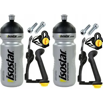 Láhev Lahev Na Pití Isostar 2 x sada 650 ml 650 ml stříbrná