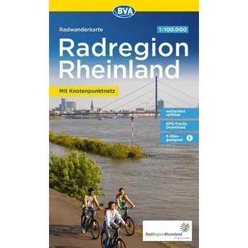 BVA Radwanderkarte Die schönsten Radtouren in der RadRegion Rheinland 1:100.000, reiß- und wetterfest, GPS-Tracks Download, E-Bi - BVA BikeMedia GmbH