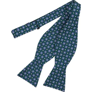 Motýlek Bubibubi Zelený hedvábný vázací motýlek Selva