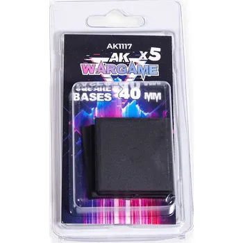 Modelářská barva AK Interactive SQUARE BASES 40x40mm x 5 units