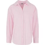 Dámská blůza URBAN CLASSICS TB7176 SOFT PINK/WHITE XS