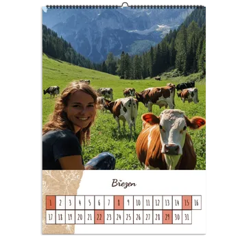 Fotokalendář Fotokalendář A4 na výšku, Vlastní fotky, Online editor a snadná výroba. Motiv Přírodní