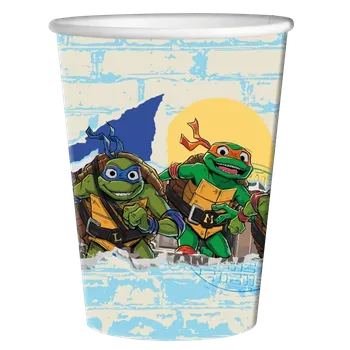Party nádobí Papírové kelímky Želvy Ninja 8ks