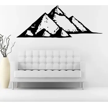 Samolepící dekorace Egyptské pyramidy Gíza - vinylová samolepka na zeď 80x30cm