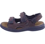 Pánské kožené sandály Josef Seibel hnědé Velikost: 41