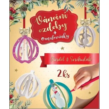 omalovánky 3D Omalovánky Sněhulák a anděl