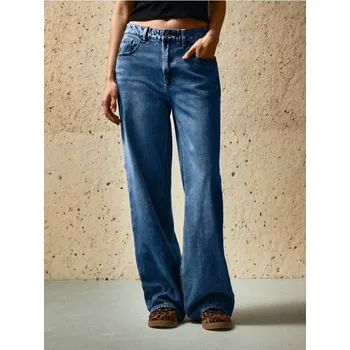 Dámská móda Sinsay - Volné džíny - modrá - 883EV-55J - 883EV-55J-34