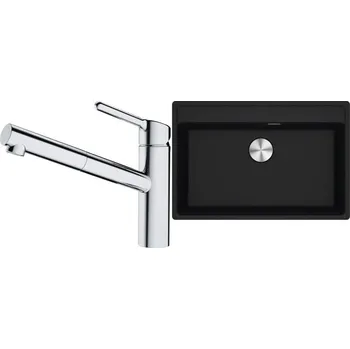 Set RS Franke Maris MRG 610-72 RTL + Franke FC 3055 Orbit (černá matná + chrom)