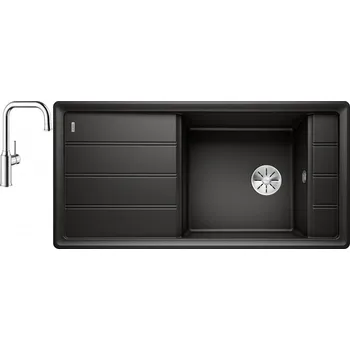 Kuchyňský dřez Set RS Blanco Faron XL 6 S + Blanco Livia-S (bílá + chrom)