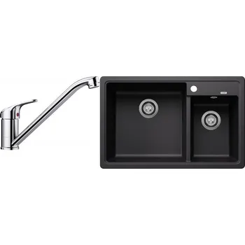 Granitový dřez Set RS Blanco Legra 8+ Blanco Daras (bílá + chrom)