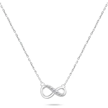 Náhrdelník Brilio Silver Módní stříbrný náhrdelník Nekonečno se zirkony NCL76W + 2 měsíce na vrácení zboží