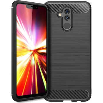 Pouzdro na mobilní telefon Zadní Kryt pro Huawei Mate 20 lite PANCERNE CARBON CASE černý