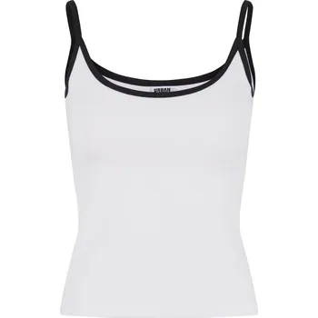 Dámské tílko URBAN CLASSICS TB7485A WHITE/BLACK/WHITE/BLACK 4XL