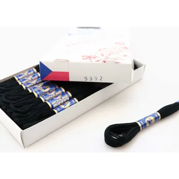 Příze Niťárna Vyšívací příze Mouline 9992 - černá