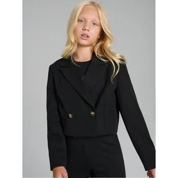 Dámské sako Sinsay - Krátká sako s dvojitým zapínáním - černá - 675EI-99X - 675EI-99X-146