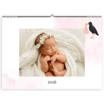 Fotokalendář Fotokalendář A3 na šířku, Vlastní fotky, Online editor a snadná výroba. Motiv Holčička