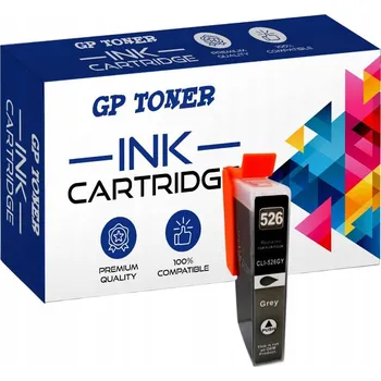 Inkoustová kazeta pro CANON Pixma iP4850 MG5150 MG6250 MX885 MG8250 CLI-526GY Šedá (Grey)