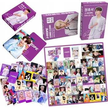 Obraz 55 KART NOWY IDOL PLAKATÓW ZDJĘĆ KART ZESTAW LOMO PERIFERNÍ JHOPE BTS