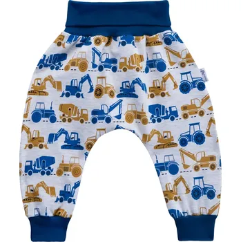 ESITO | Dětské tepláky Stavební stroje vel. 56 až 86 - modrá / 74